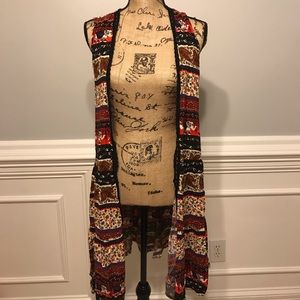 Boho maxi kimono